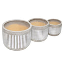 Macetero Vitoria De Ceramica 26X21 Cm Gris