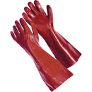 Guante De Pvc Talla Unica Rojo
