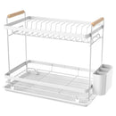 Secaplatos 2 niveles blanco 42x26x34,2 cm