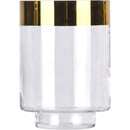 Portavela Borde Dorado Decorativo 14 Cm