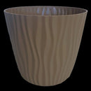Macetero Autorregante Reciclado De Plastico 21X18.5 Cm Cafe
