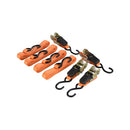 Set de correas metal 5 m 4 unidades naranjo