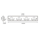 Percha Doble Espresso Zinc Espresso