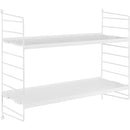 Repisa Vintage Acero 2 Nivel(Es) 60X24X20 Cm Blanco