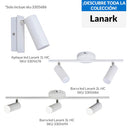 Barra Led Lanark 2 Luces Plastico Blanco