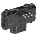 Enchufe Triple Plano 10 A 2P+T