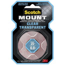 Cinta Doble Faz Scotch-Mount Transparente 25.4 Mm X 1.5 M