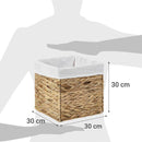 Canasto Fibra Natural 30x30x30 cm 27 l Natural