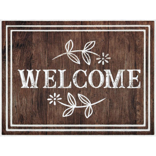 Limpiapies Welcome 45X60 Cm Caucho Reciclado Multicolor