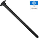 Perno Coche 3/8 Pulg X 6 Pulg Pavonado 2 Unidades