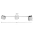 Barra Led Kivu 3 Luces Metal Blanco