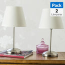 Pack De 2 Lamparas De Mesa M510Tl Gris 20X20 Cm