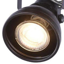 Barra Led Cazo Patina 2 Luces Metal Negro