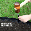 Set Borde Jardin PVC 4 cm 10 metros Negro
