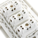 Tomacorriente Triple 10 A Blanco
