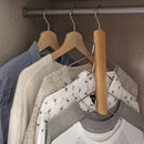 Colgador para ahorro de espacio madera natural