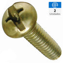 Perno cabeza redonda bronce unc 3/16 x 1 1/4 2 unid