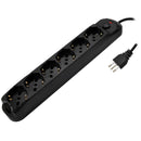 Alargador Shuko Proteccion Sobretension 6 Toma(S) 3 M Negro