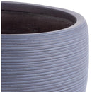 Macetero Stri De Fibra De Vidrio 50X39 Cm Gris