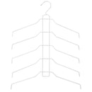 Colgador para blusas y camisas plastico blanco