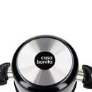 Olla de Aluminio 16 cm 1,7 Lts Negro