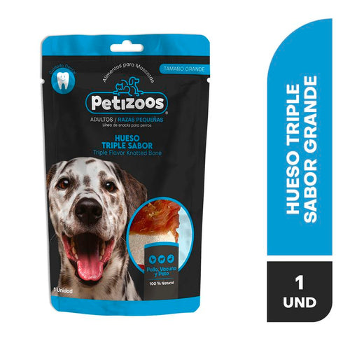 Huesos triple sabor para perros tamaño grande 150 gr