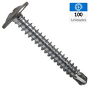 Tornillo Autoperforante Metal 1 Pulg 8 Mm 100 Unidad(Es)