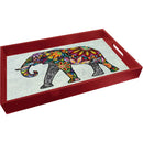 Bandeja Ecocuero Rectangular 34x52 cm Multicolor