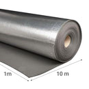Espuma 3 mm con goma eva y aluminio. Aislante resistente, 1 x 10 m