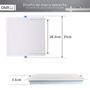 Panel Led Empotrado Cuadrado Blanco 24W Luz Fria