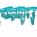 Colgante de Ropa Extensible Plegable PVC 39 cm Verde