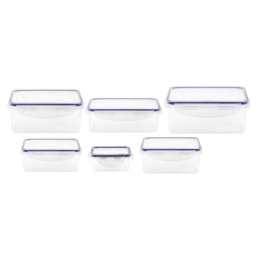 Set 6 Contenedores De Alimentos Plastico 400 Ml