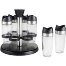 Set de 6 Especieros con Rack Transparente 20 cm