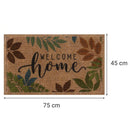 Limpiapies Naturelle Welcome 45x75 cm Caucho Multicolor
