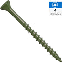 Tornillo Tirafondo Madera 42 mm 4.8 mm 4 unidad(es)..