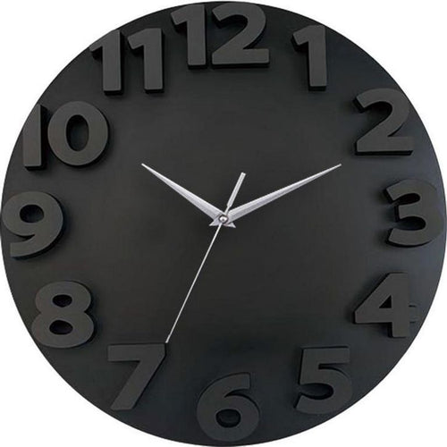 Reloj 3d go 50x50cm negro