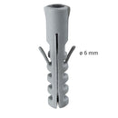 Tarugo con tornillo 6 mm 15 unidades