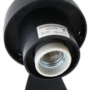 Farol de muro 60 W negro.