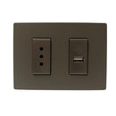Enchufe 10A + Usb Armado S32 Grey
