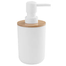 Set 4 Piezas Blanco Plastico/Bambu