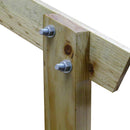 Perno coche c/tuerca y golilla acero inoxidable 1/4x2 1/2 2unid