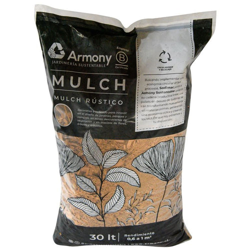 Mulch Rustico Decorativo 30 Litros Amarillo