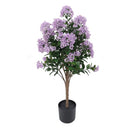Planta Artificial Flor 98 Cm Morado; Verde