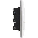 Interruptor triple 9/32 10 A Blanco