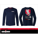 Polera manga larga Azul M