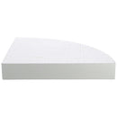 Repisa Esquina Melamina 1 Nivel(es) 25x3.8x25 cm Blanco