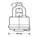 Set 3 x 2 candados para intemperie 40mm