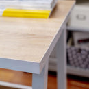 Escritorio Pepe 100X58X75 Cm Blanco Y Oak