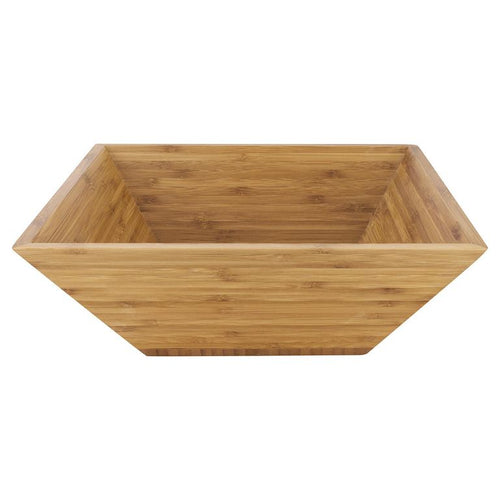 Panera Bambu Cuadrada 28x5 cm Cafe