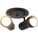 Barra Led R63 2 Luces Metal Negro.